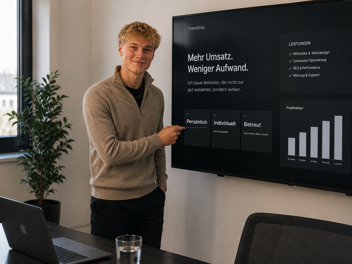 Jarne Zynda, Gründer von TrendShip